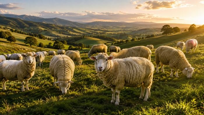 Sheep raised for wool fibre