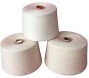 Dyed yarn cones in multiple colours